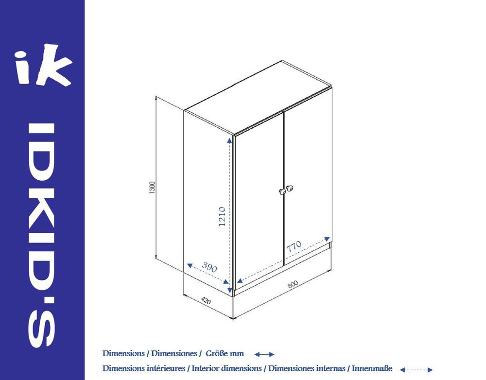 Armario Juvenil Wood Lino