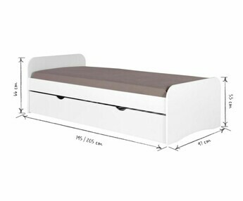 Dimensiones de la cama Twist 90x200cm