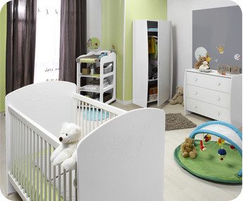 Habitaci&oacute;n beb&eacute; SOHO blanca  