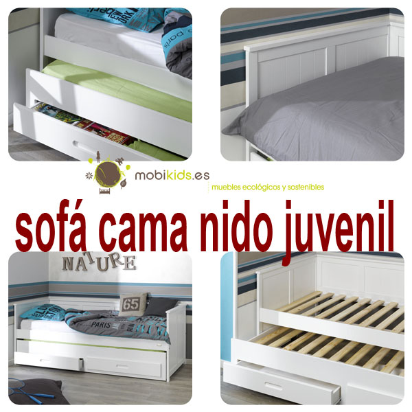Sofás cama nido juveniles en Black Friday de Mobikids