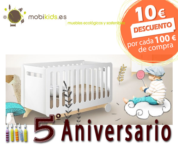 Cunas convertibles y evolutivas en el 5º Aniversario de Mobikids