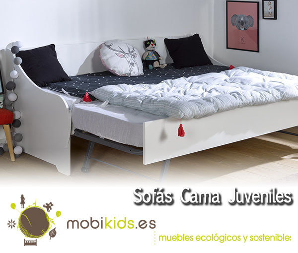 Sofás cama para completar el dormitorio de tus hijos