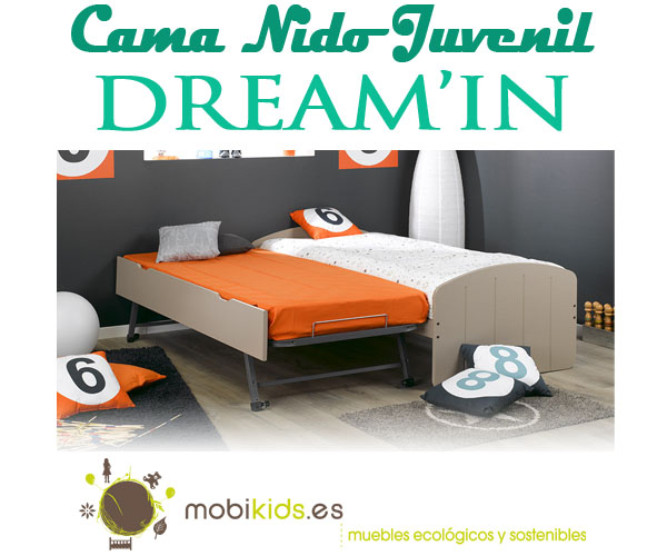 DREAM’IN la cama nido juvenil de madera maciza perfecta para tus hijos