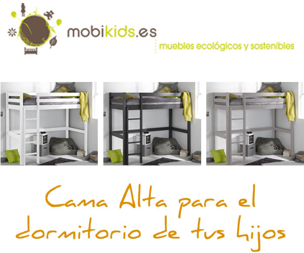Cama alta para el dormitorio de tus hijos