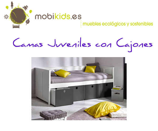 Cama compacta con cajones