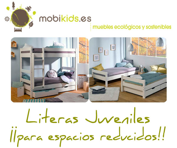 Literas para niños en espacio pequeños