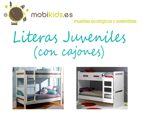 Literas juveniles con cajones