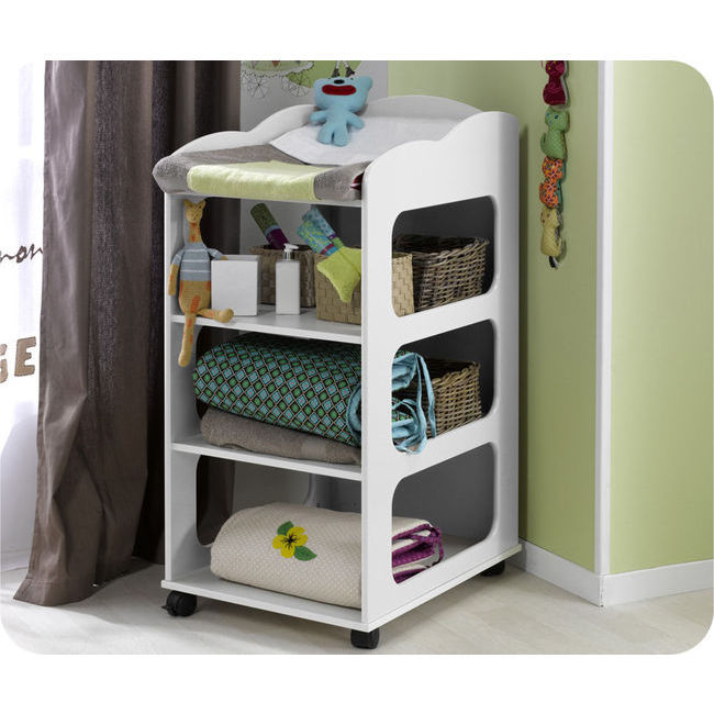 Mueble cambiador para bebés.