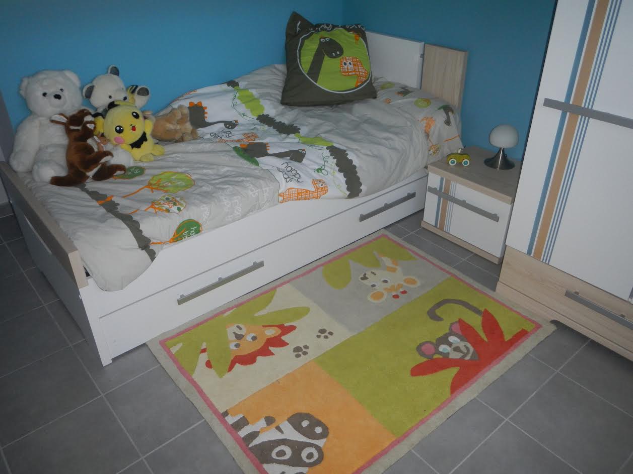 Cama Juvenil con Almacenaje Blanca y Gris