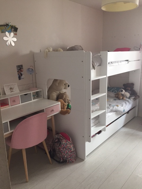 Litera juvenil de 90x200 cm de madera maciza