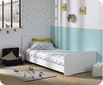 Cama nido juvenil Twist Blanca