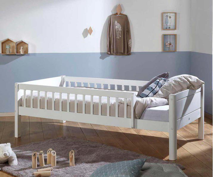 Pack cama infantil con somier y colchón - Eden, en haya maciza