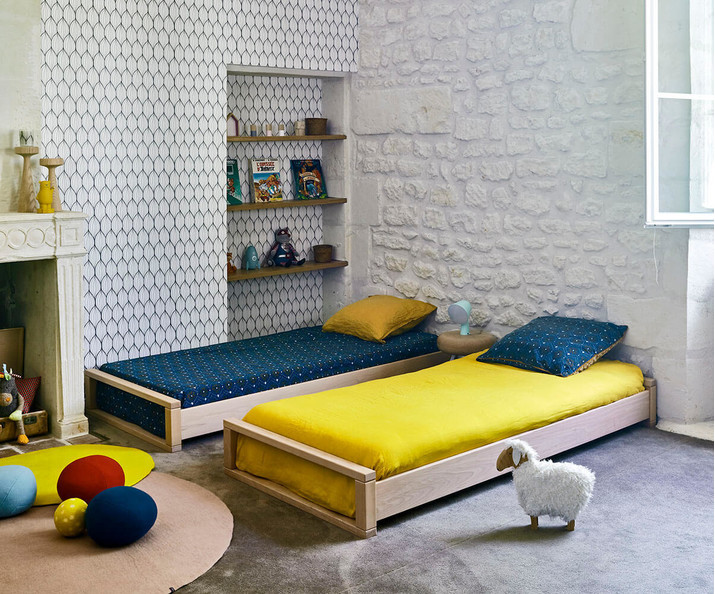 Cama Niño de Madera habitaciones montessori para niños