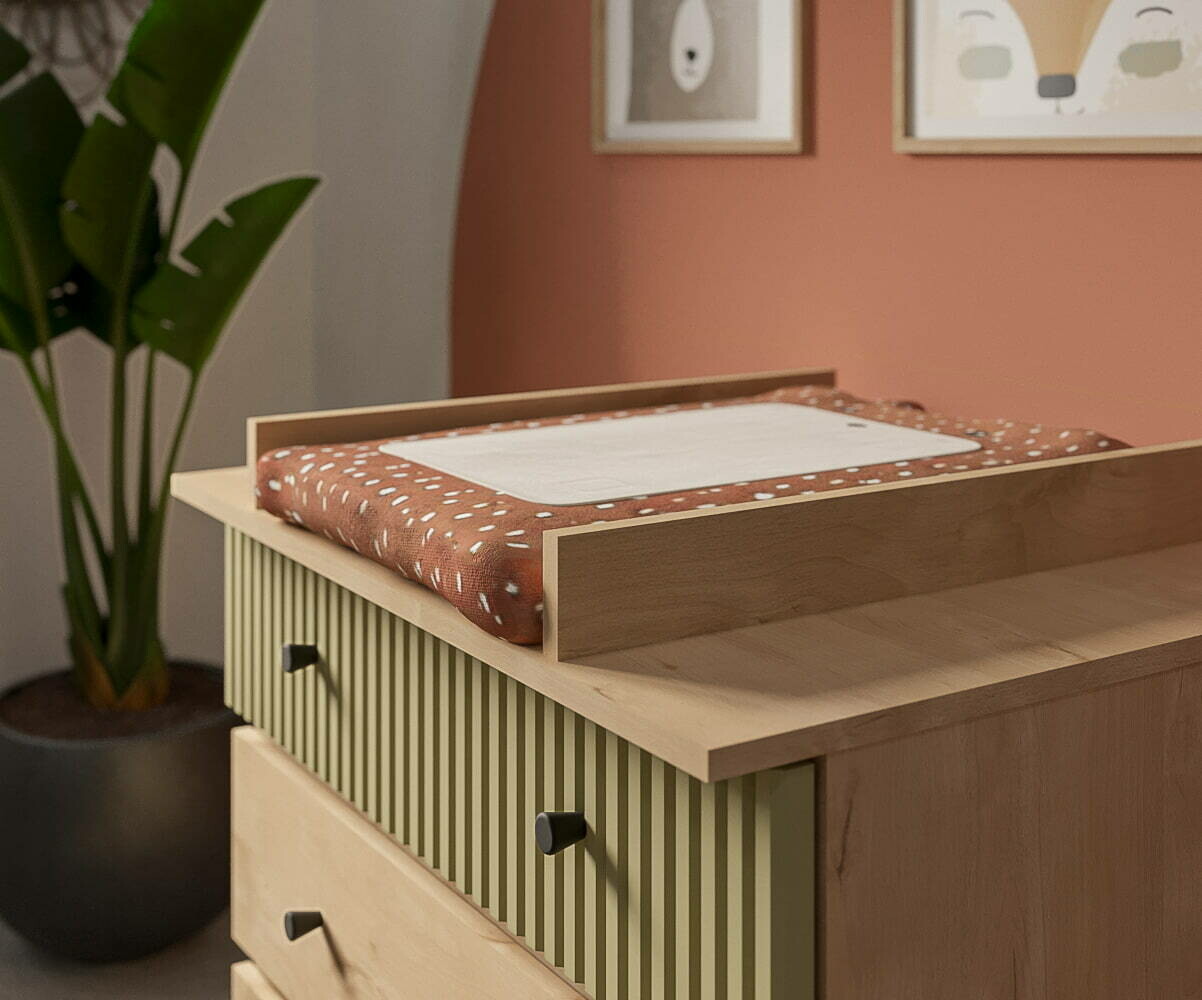 De Bebé IKEA Cambiador De Madera De Haya Para Cómoda Hemnes