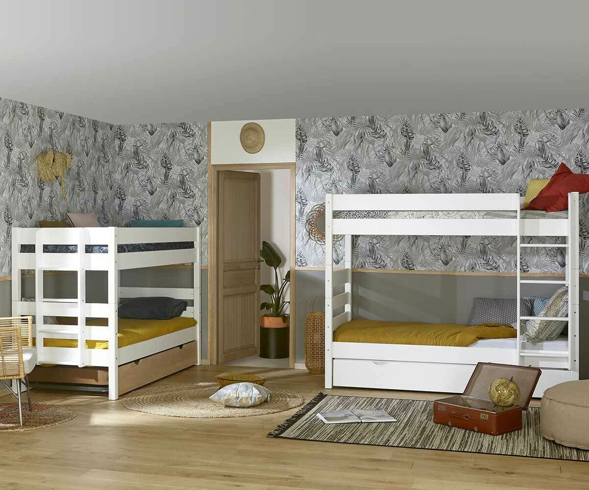 Cama alta con escritorio, litera individual con escritorio y estantes,  marco de cama convertible de madera con almacenamiento para niños