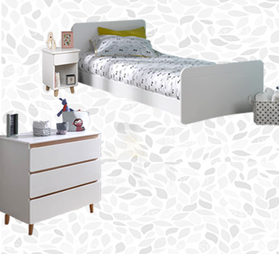 Dormitorios juveniles de madera maciza. Habitación completa