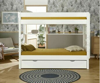 Litera, Modular, posicin Alta, color Blanco, Modelo Kids