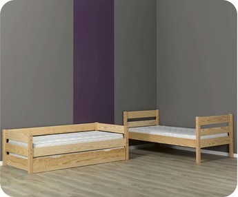 Litera juvenil Modular Natural Kids con Cama Nido