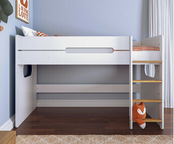 Cama media alta - Spark, Paneles de Fibras de Madera