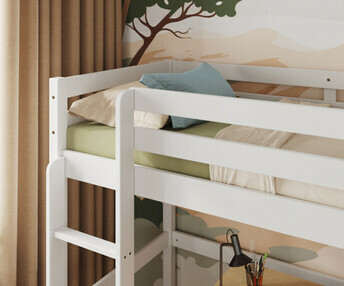 Detalle apertura de la escalera, únicamente a la izquierda Detalle apertura de la escalera, únicamente a la izquierda