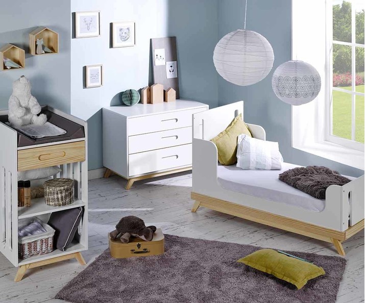 Mini Dormitorio Beb Sueo Coin Cuna Que se Transforma en Cama  
