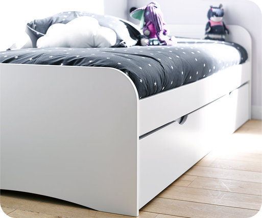 Cama nido Twist Blanca 90x190cm