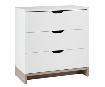 Cmoda beb Pluma madera y blanca