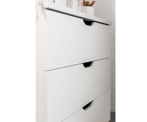 Cmoda beb Pluma madera y blanca