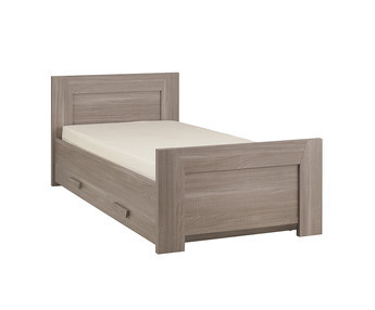Cama juvenil Auckland 90x190cm, con cajn (Opcional) Roble Mobila