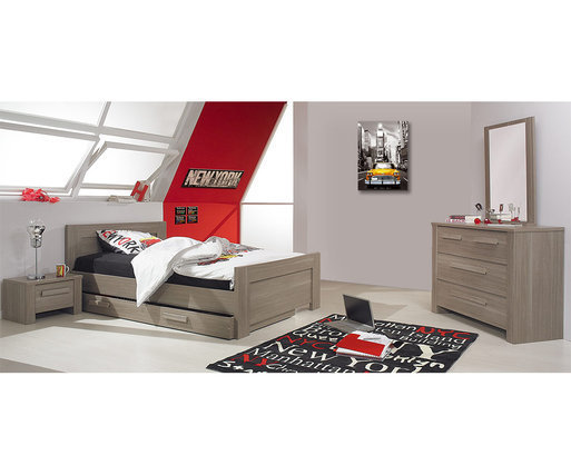 Dormitorio juvenil Auckland Roble Mobila