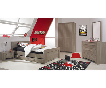 Dormitorio juvenil Auckland Roble Mobila