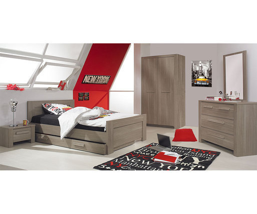 Dormitorio juvenil Auckland Roble Mobila