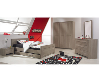 Dormitorio juvenil Auckland Roble Mobila