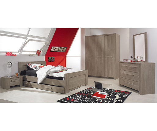 Dormitorio juvenil Auckland Roble Mobila