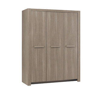 Armario juvenil Auckland 3 puertas Roble Mobila