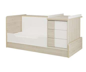 Cuna evolutiva combinada Lili Blanca y Madera (Cuna transformada)