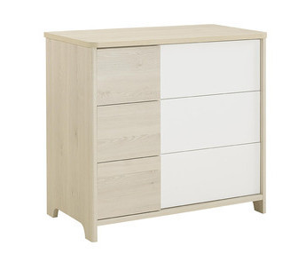 Cmoda beb Lili blanca y madera