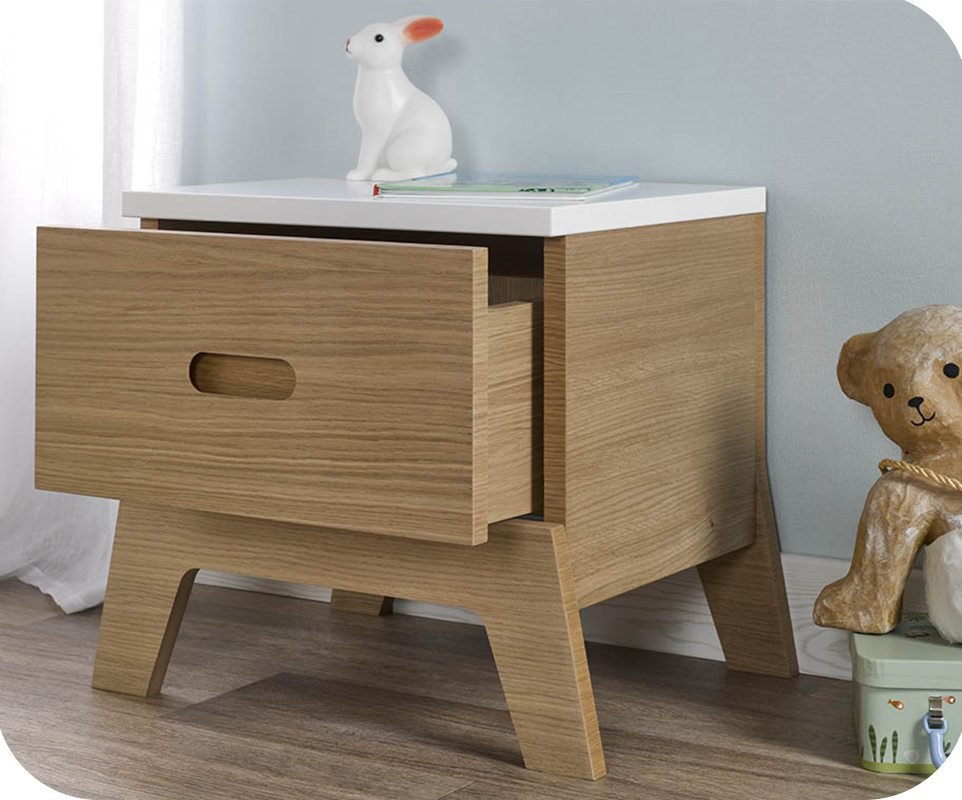 Dormitorio juvenil ALOA de 4 Muebles Blanco Madera