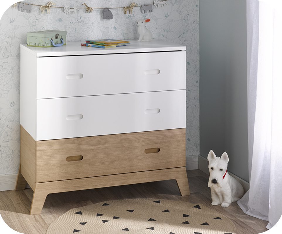 Dormitorio juvenil ALOA de 4 Muebles Blanco Madera