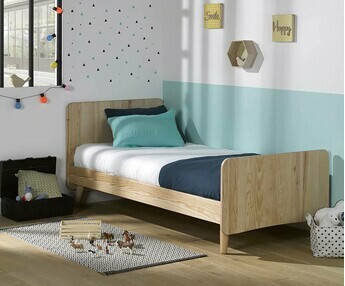 Cama infantil Willow Natural con patas