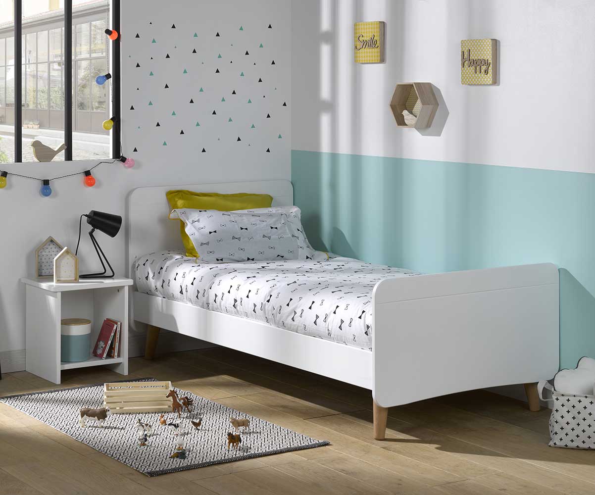 Cama infantil Willow Blanca con patas Cama infantil Willow Blanca con patas