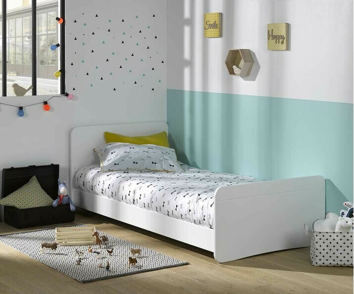 Cama infantil Willow blanca 90x190cm con Barreras