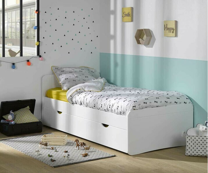 Cama infantil Willow blanca Con Cajn (Opcional)