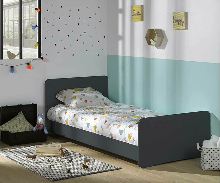 Cama infantil Willow gris antracita 