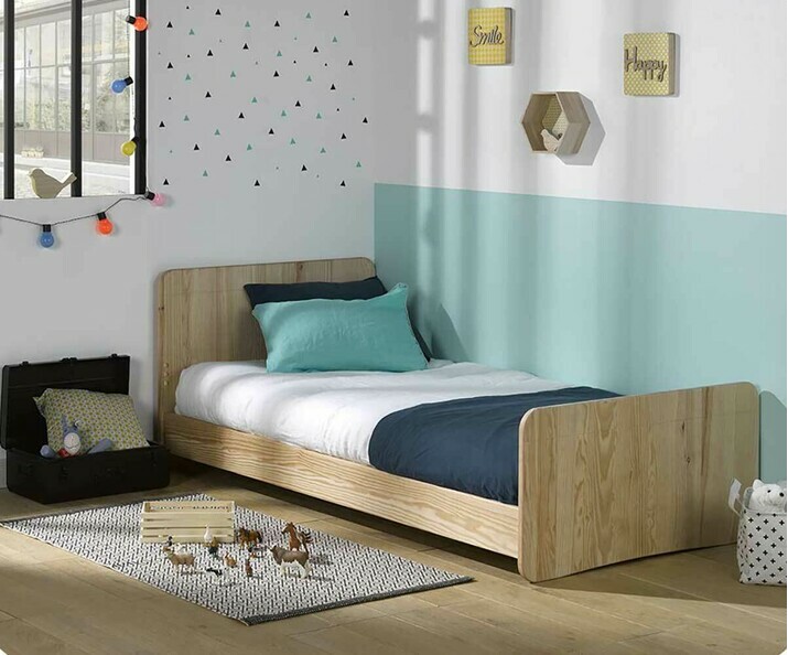 Cama infantil Willow, acabado madera natural 