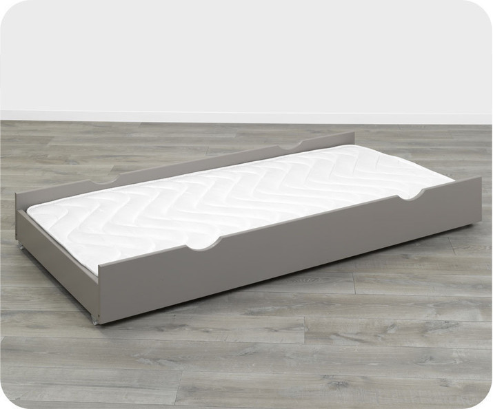 Cajn para cama juvenil de madera maciza Lino con colchn opcional