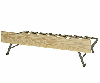 Cama nido supletoria con 2 pasamanos Zaria, madera natural
