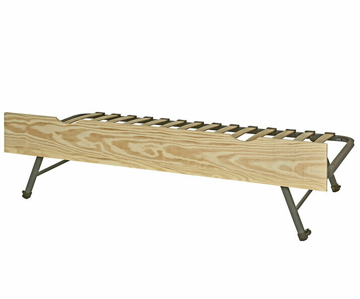 Cama nido supletoria con 2 pasamanos Zaria, madera natural