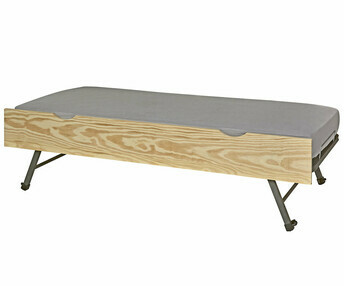 Cama nido supletoria frontal de Madera Maciza Natural con Colchn opcional