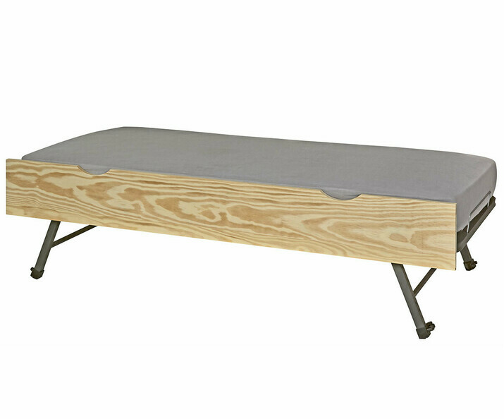 Cama nido supletoria frontal de Madera Maciza Natural con Colchn opcional